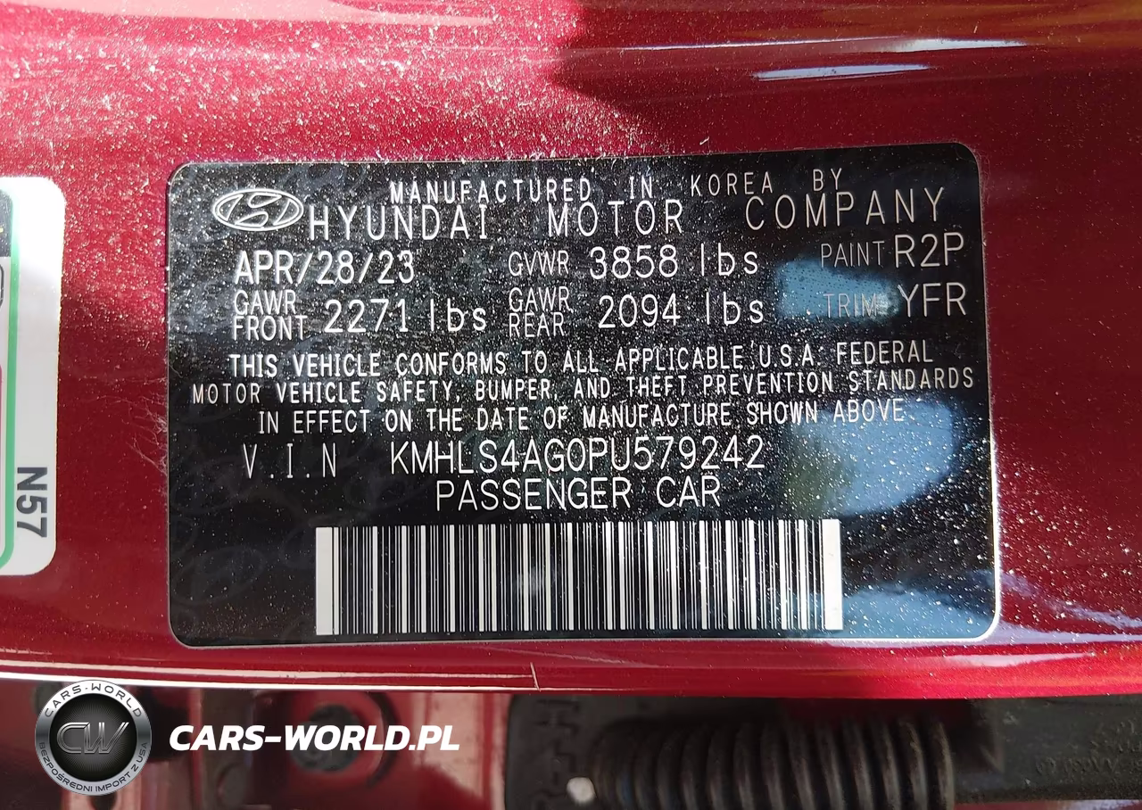 2023 Hyundai Elantra Sel VIN:KMHLS4AG0PU579242 - 9