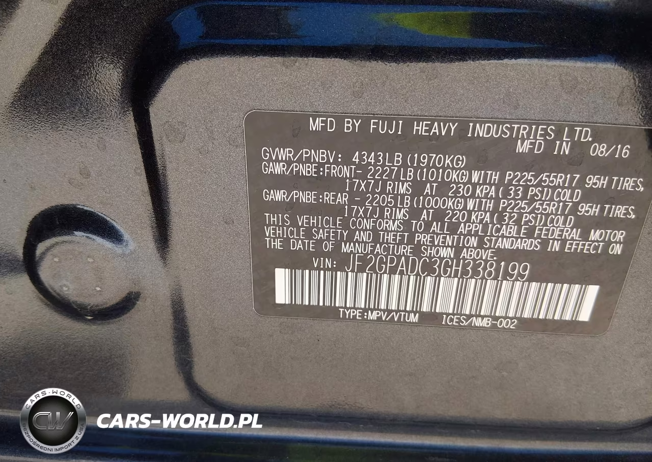 2016 Subaru Crosstrek 2.0I Premium VIN:JF2GPADC3GH338199 - 9