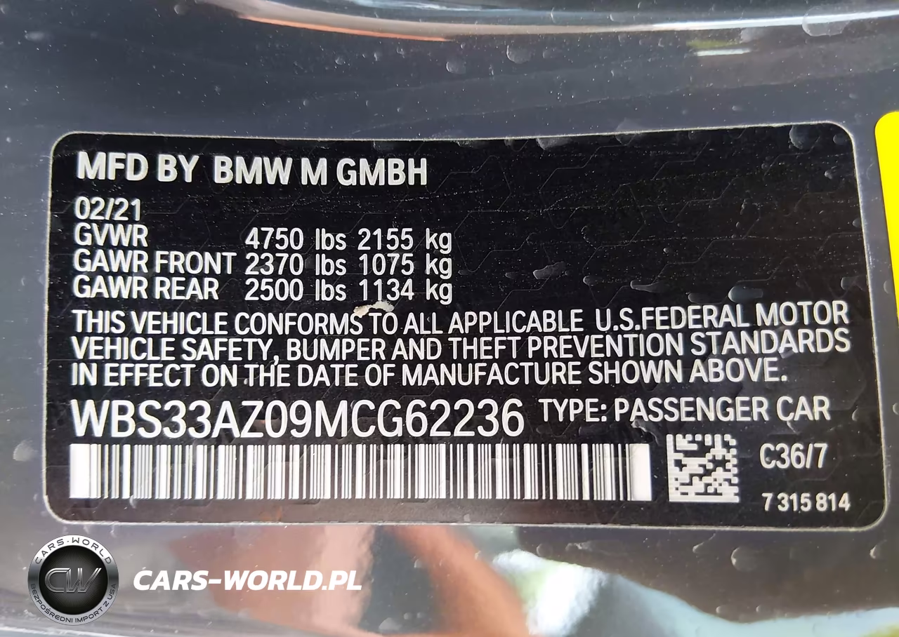 2021 BMW M4 Competition VIN:WBS33AZ09MCG62236 - 9