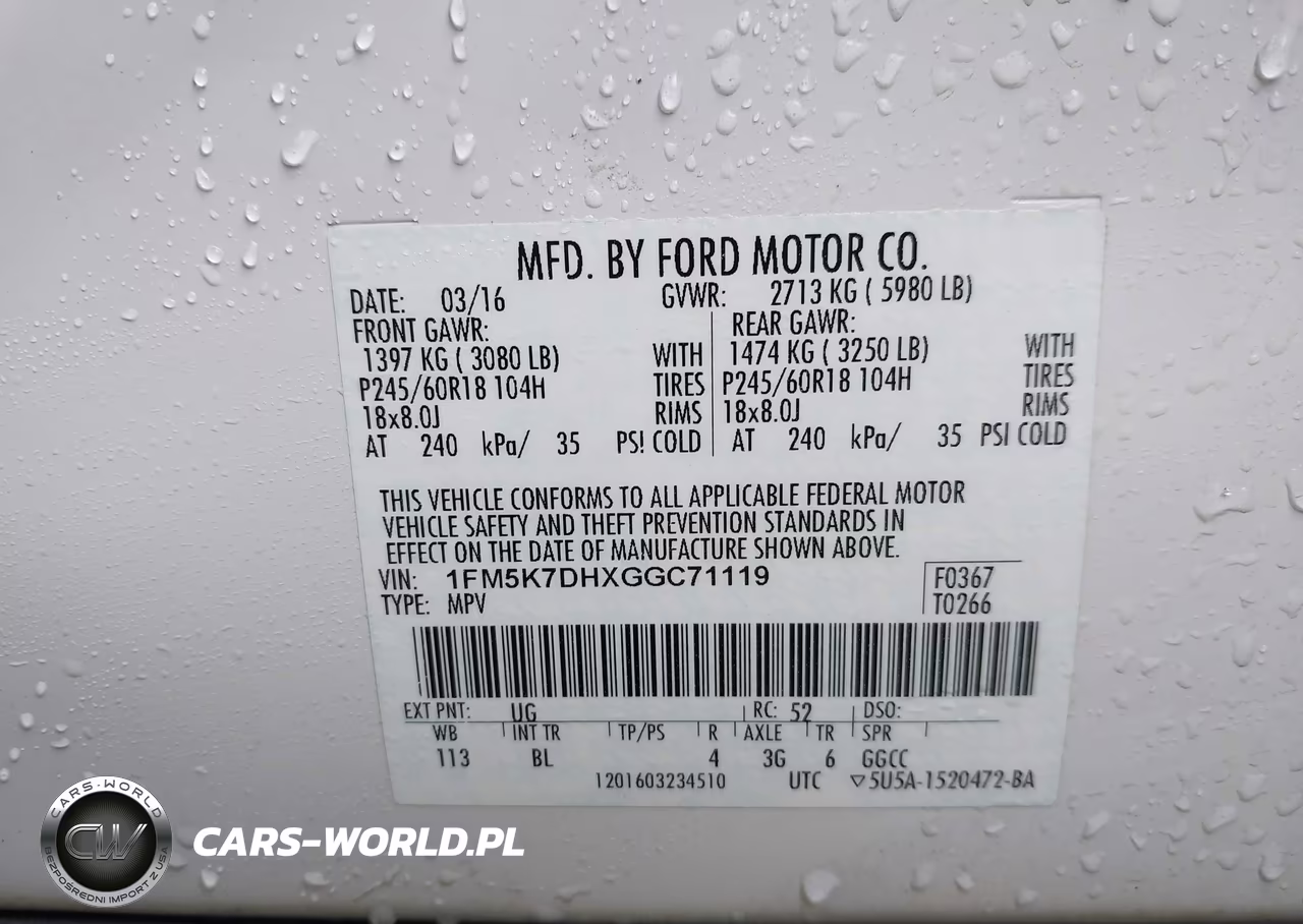 2016 Ford Explorer Xlt VIN:1FM5K7DHXGGC71119 - 9