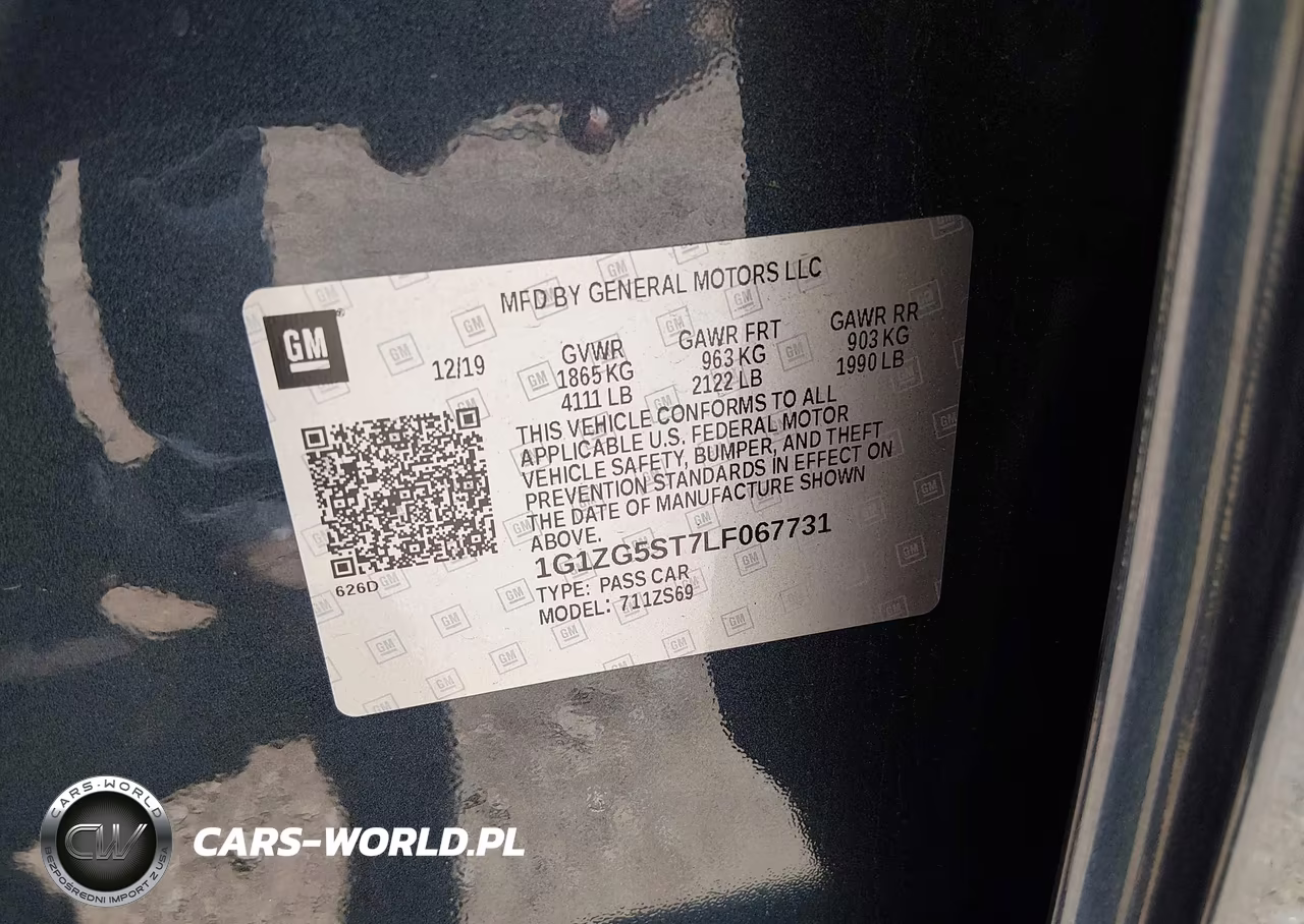 2020 Chevrolet Malibu Fwd Rs VIN:1G1ZG5ST7LF067731 - 9