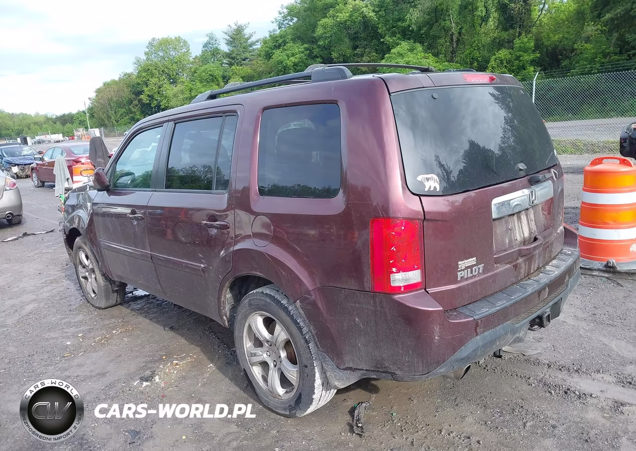 2013 Honda Pilot Ex-L VIN:5FNYF4H59DB045812 - 3
