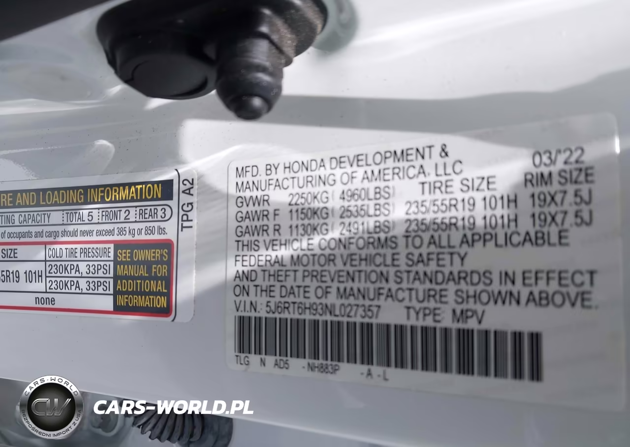2022 Honda Cr-V Hybrid Touring VIN:5J6RT6H93NL027357 - 9
