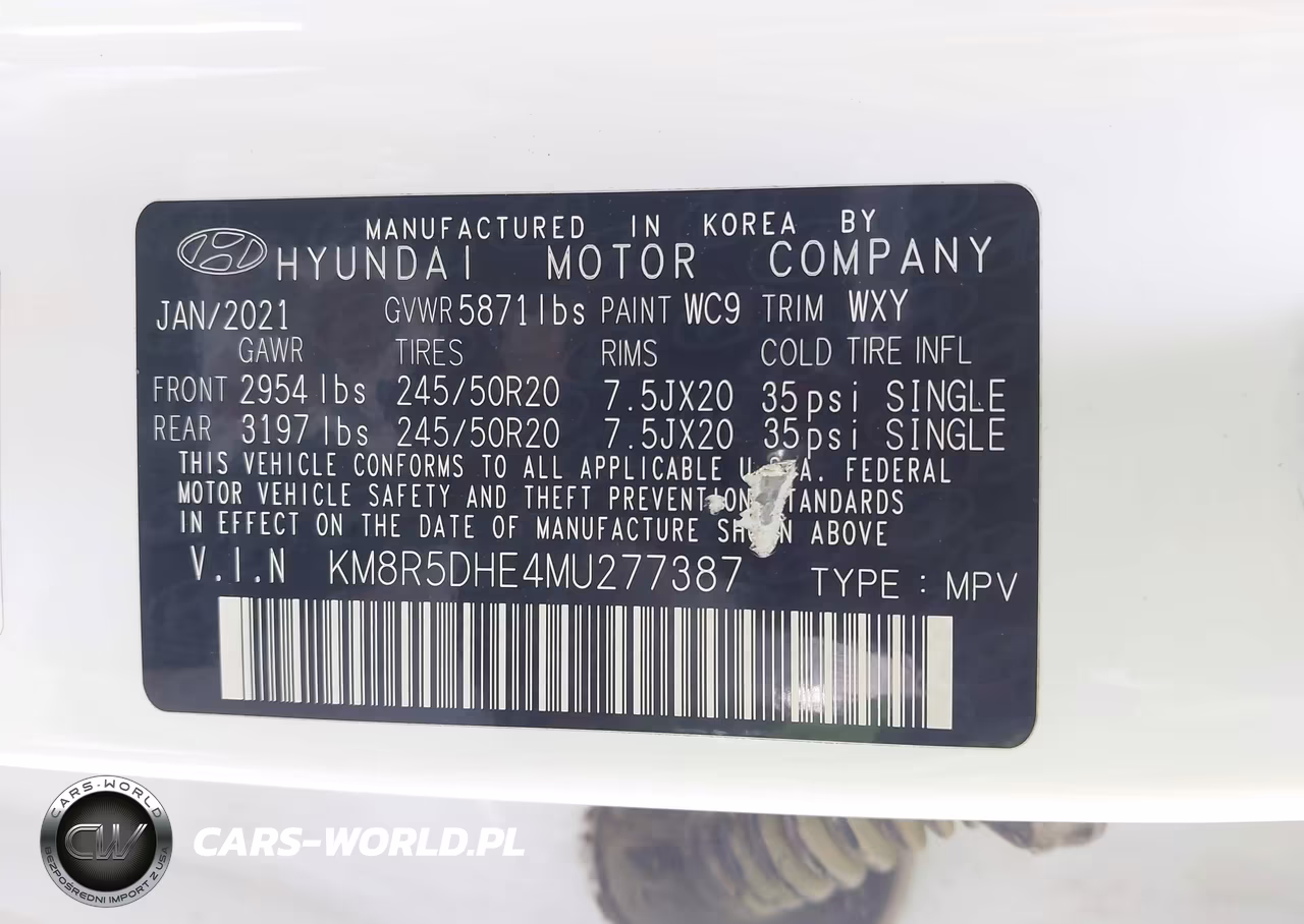 2021 Hyundai Palisade Limited VIN:KM8R5DHE4MU277387 - 9