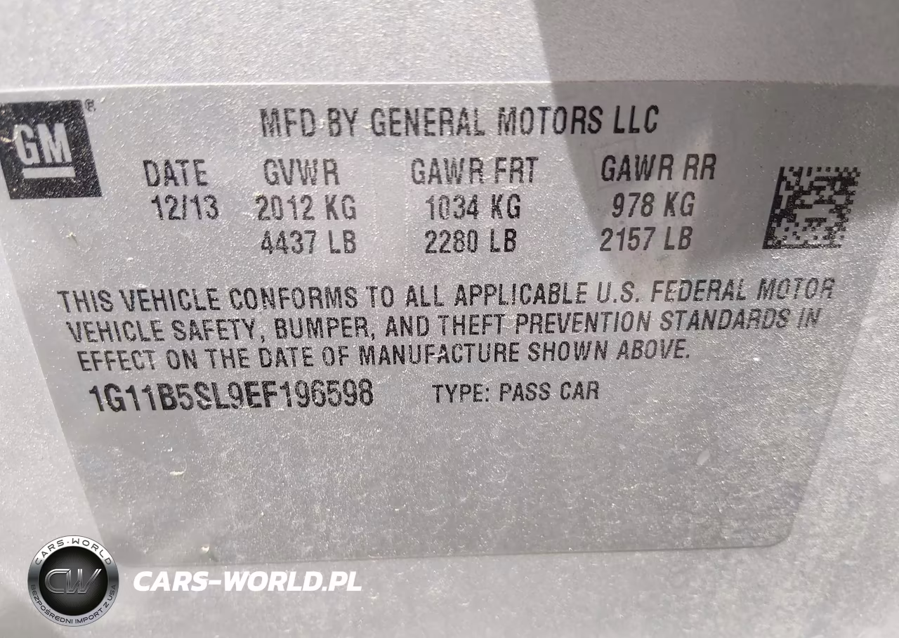 2014 Chevrolet Malibu 1Ls VIN:1G11B5SL9EF196598 - 9
