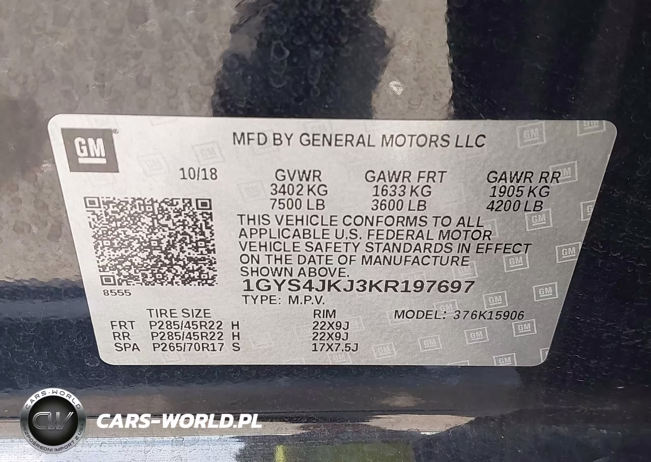 2019 Cadillac Escalade Esv Premium Luxury VIN:1GYS4JKJ3KR197697 - 9