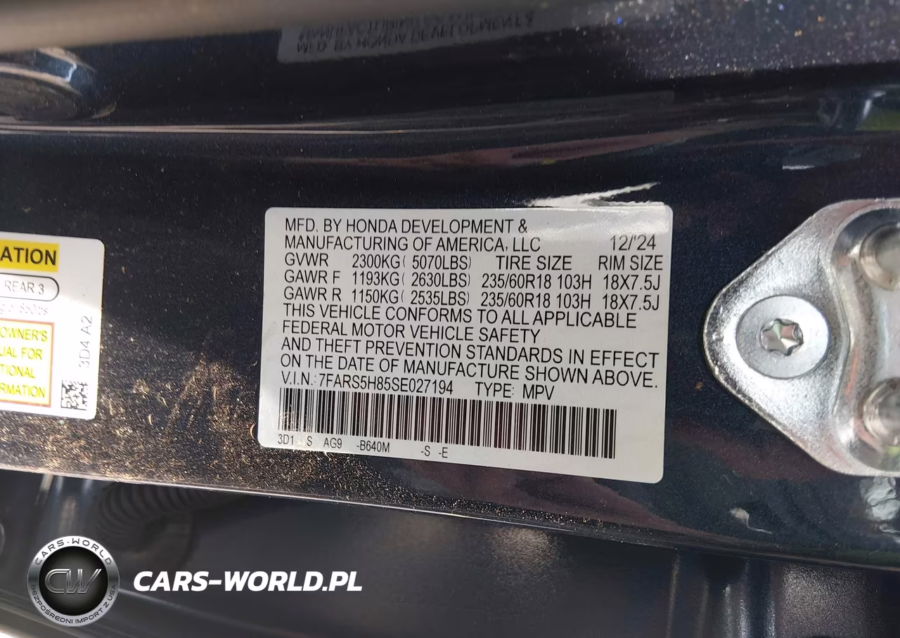 2025 Honda Cr-V Hybrid Sport-L VIN:7FARS5H85SE027194 - 9