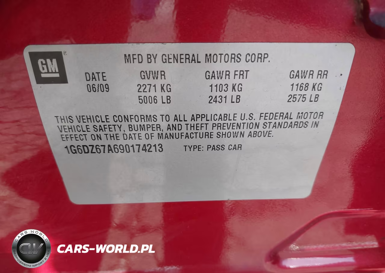 2009 Cadillac Sts V8 VIN:1G6DZ67A690174213 - 9