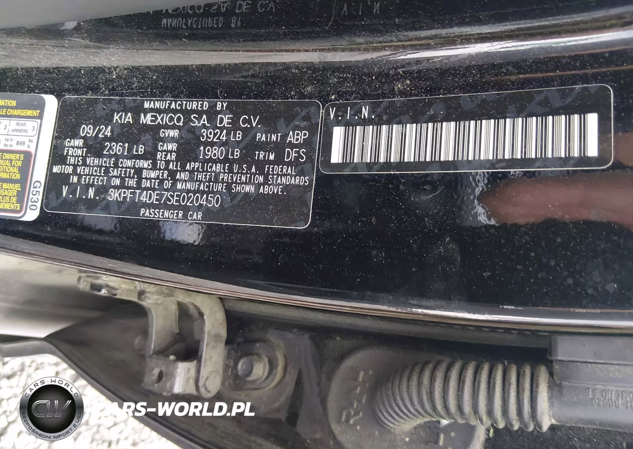2025 Kia K4 Lx VIN:3KPFT4DE7SE020450 - 9