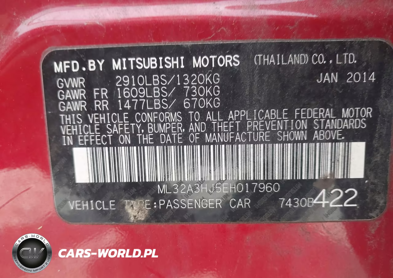 2014 Mitsubishi Mirage De VIN:ML32A3HJ5EH017960 - 9