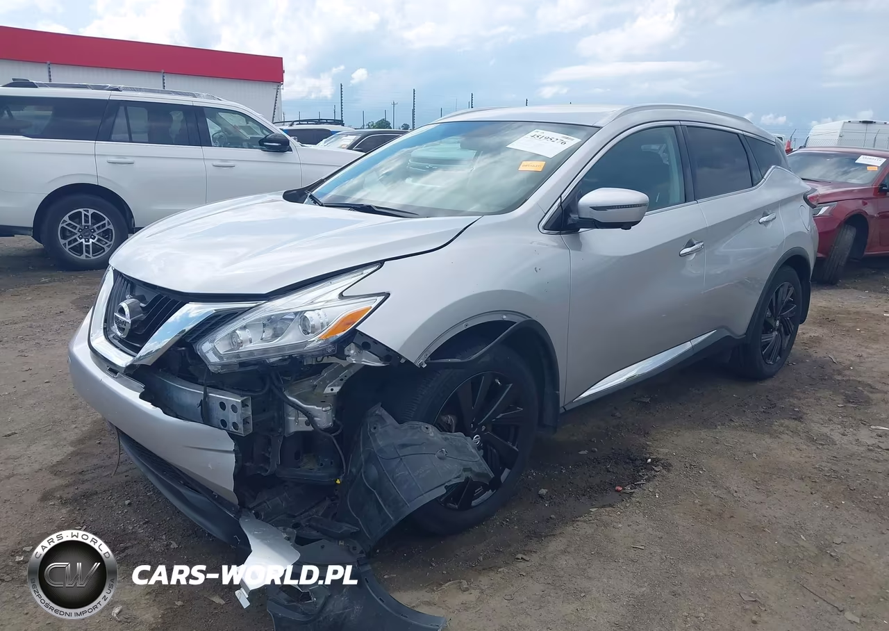 2017 Nissan Murano Sl VIN:5N1AZ2MG8HN168329 - 2