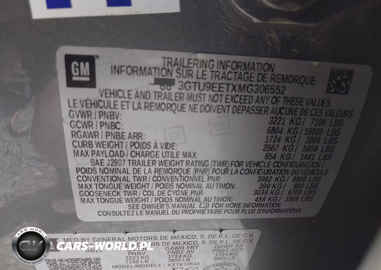 2021 GMC Sierra 1500 At4 VIN:3GTU9EETXMG306552 - 9