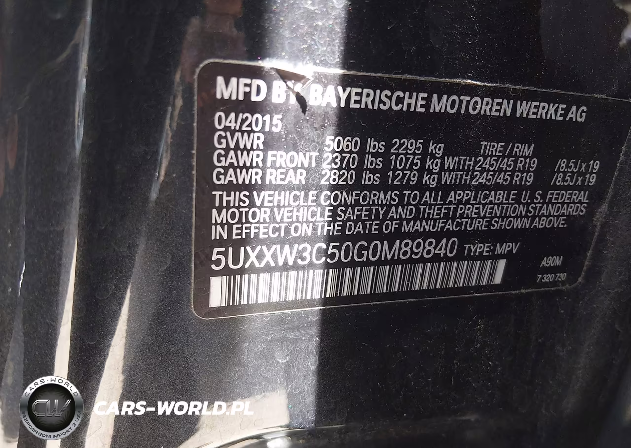 2016 BMW X4 xDrive28I VIN:5UXXW3C50G0M89840 - 9