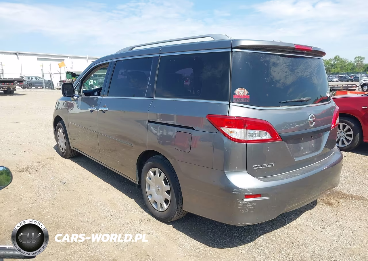 2014 Nissan Quest S VIN:JN8AE2KP7E9102043 - 3