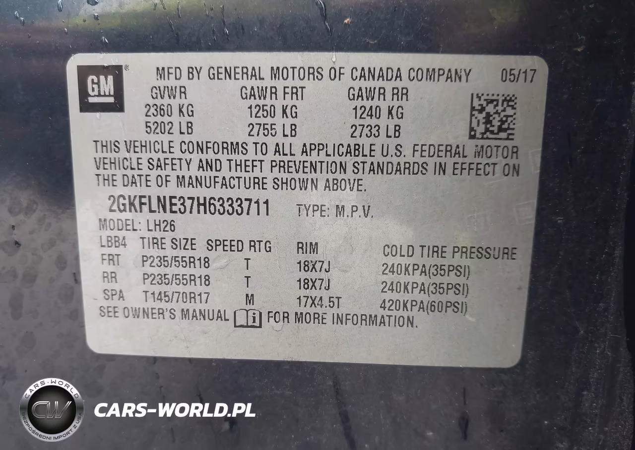 2017 GMC Terrain Sle-2 VIN:2GKFLNE37H6333711 - 9