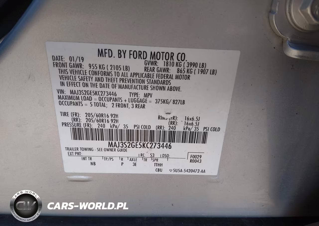 2019 Ford Ecosport Se VIN:MAJ3S2GE5KC273446 - 9