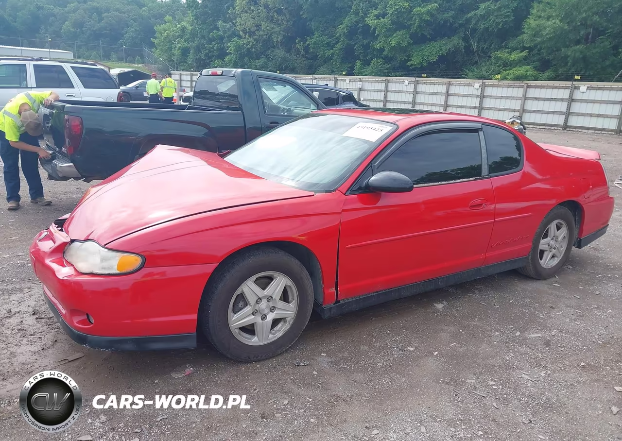 2002 Chevrolet Monte Carlo Ss VIN:2G1WX15K629170385 - 2