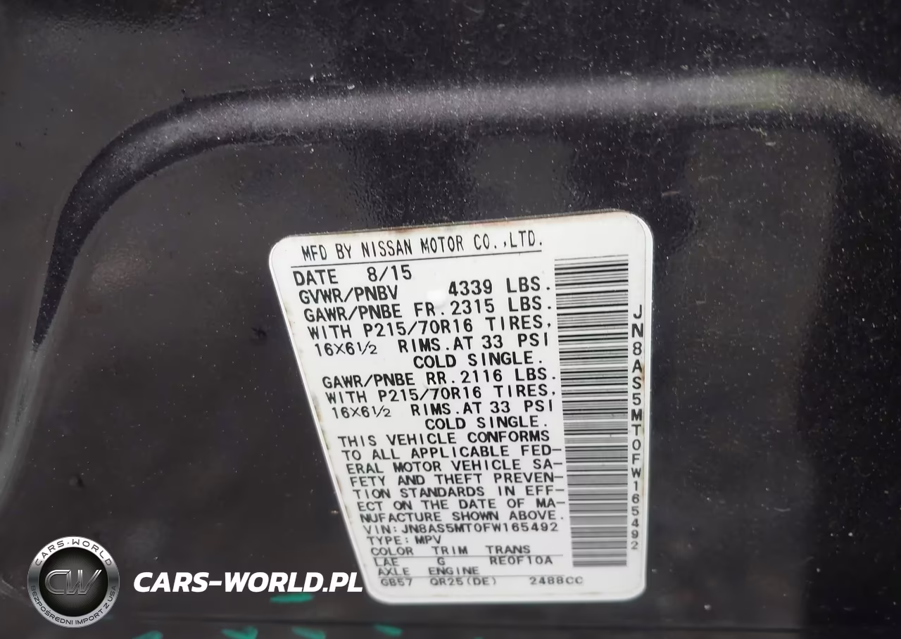 2015 Nissan Rogue Select S VIN:JN8AS5MT0FW165492 - 9
