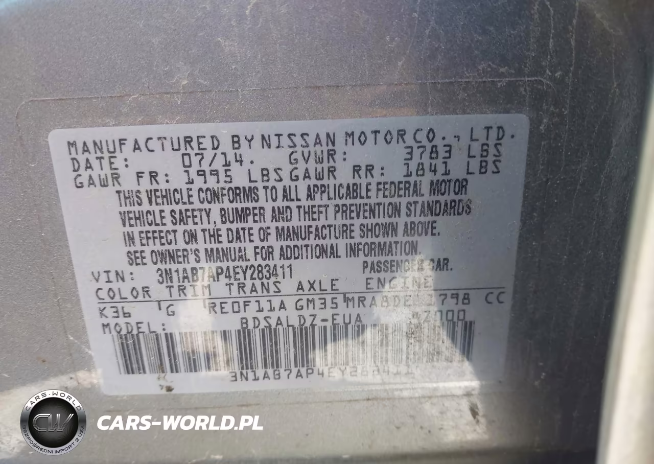 2014 Nissan Sentra Sv VIN:3N1AB7AP4EY283411 - 9