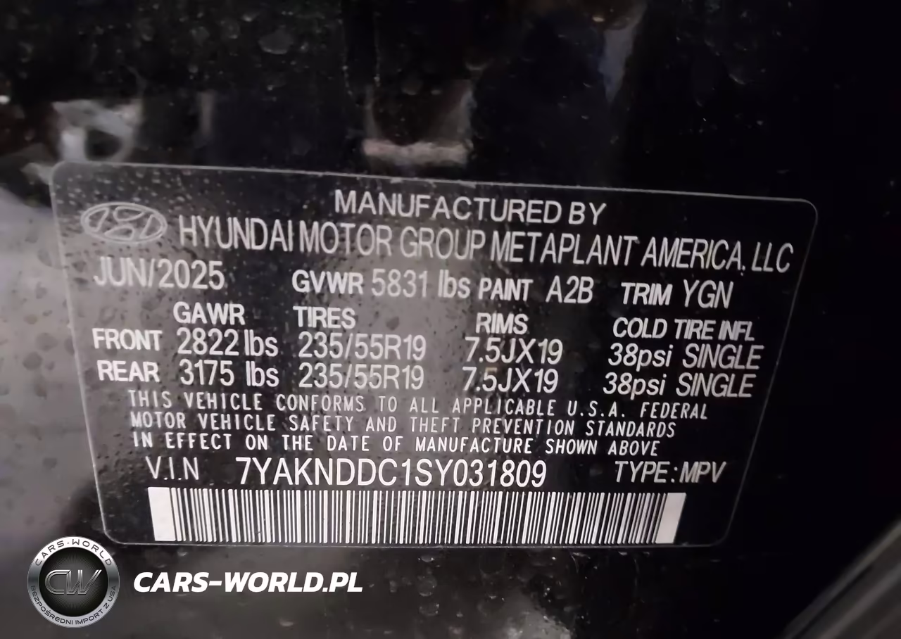 2025 Hyundai Ioniq 5 Sel VIN:7YAKNDDC1SY031809 - 9