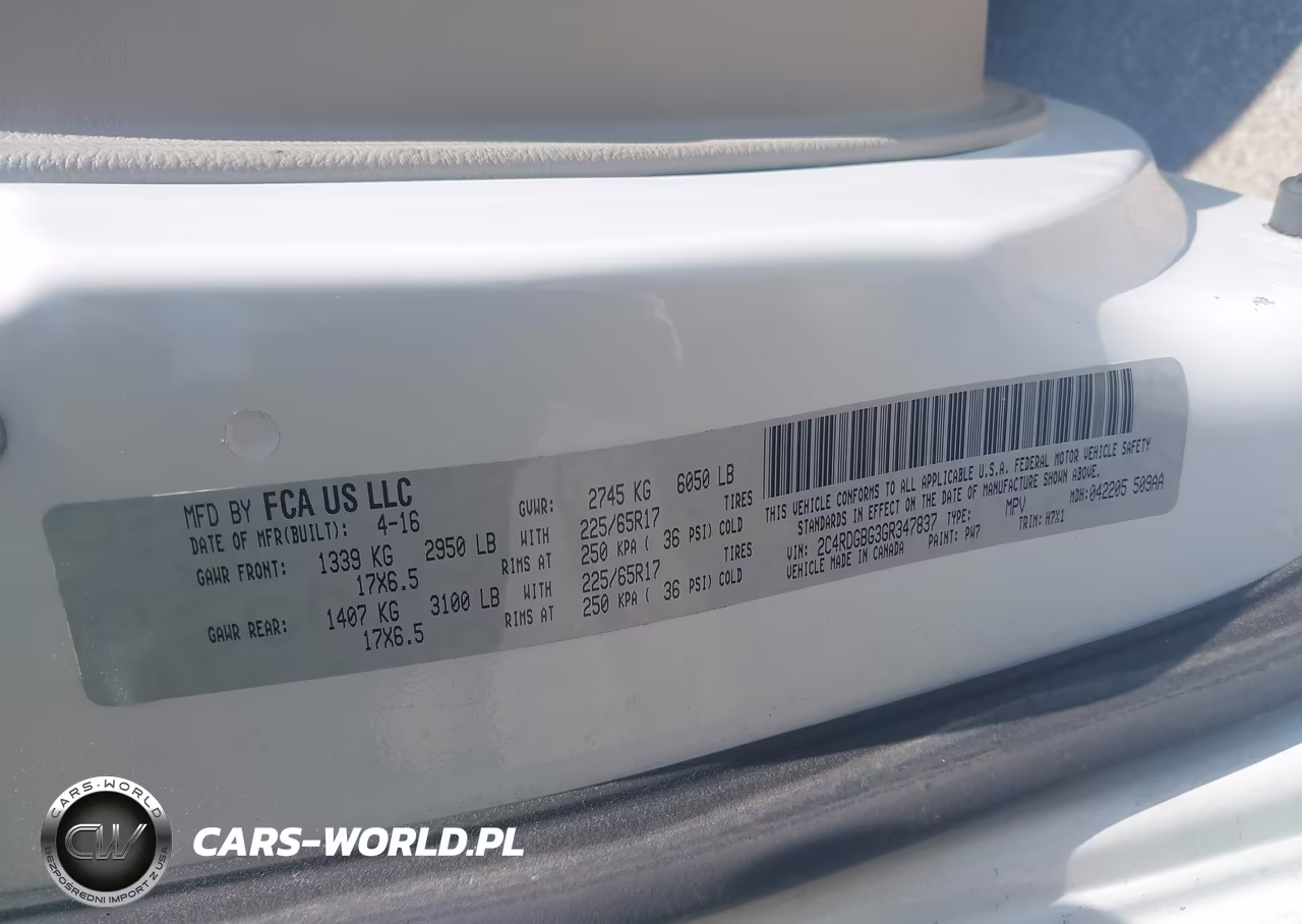 2016 Dodge Grand Caravan Se VIN:2C4RDGBG3GR347837 - 9