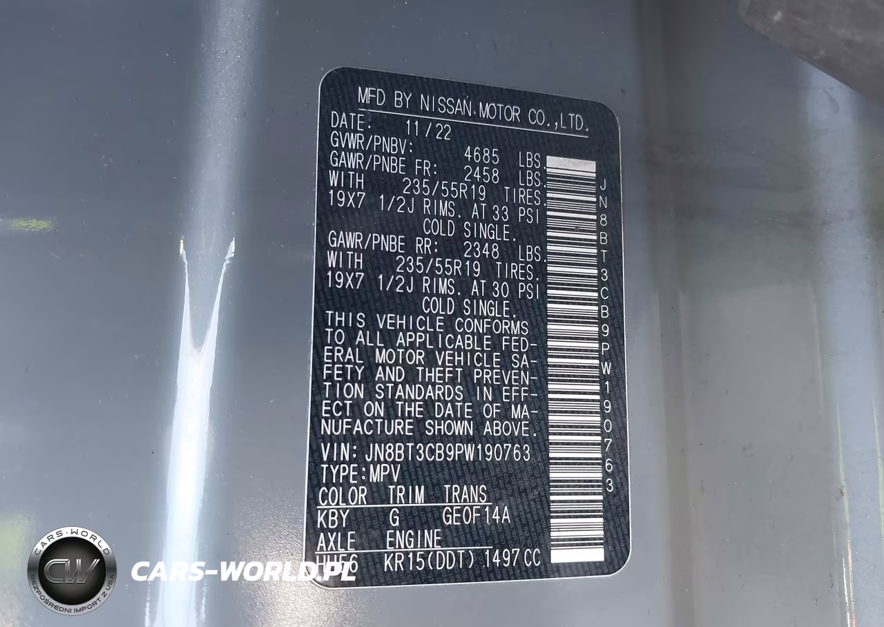 2023 Nissan Rogue Sl Intelligent Awd VIN:JN8BT3CB9PW190763 - 9