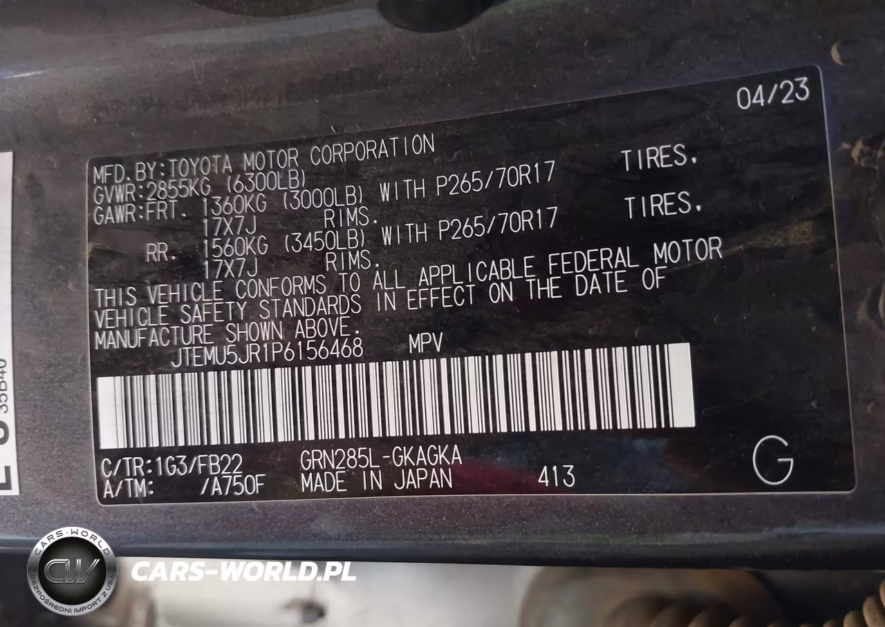 2023 Toyota 4Runner Sr5 VIN:JTEMU5JR1P6156468 - 9