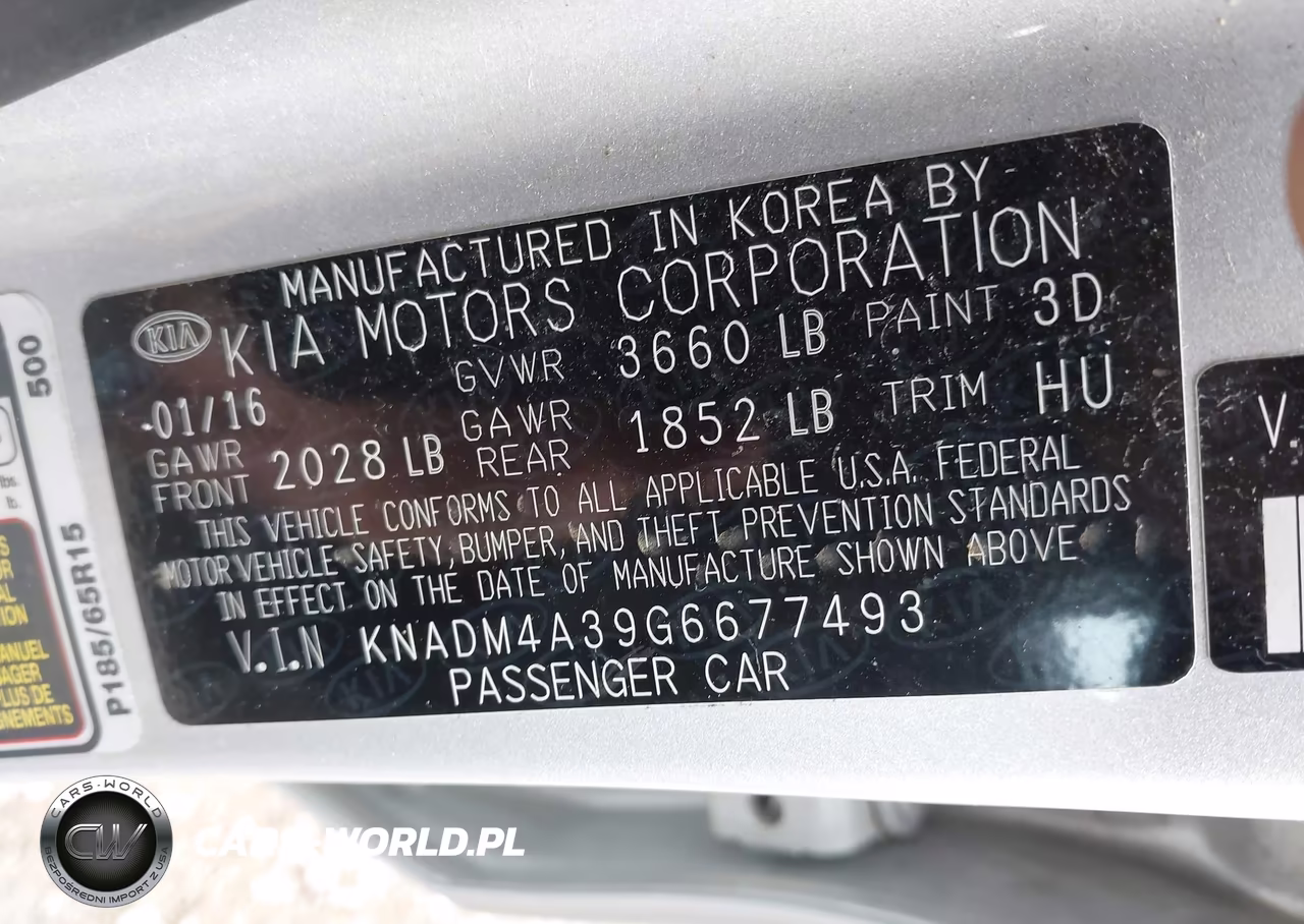 2016 Kia Rio Lx VIN:KNADM4A39G6677493 - 9