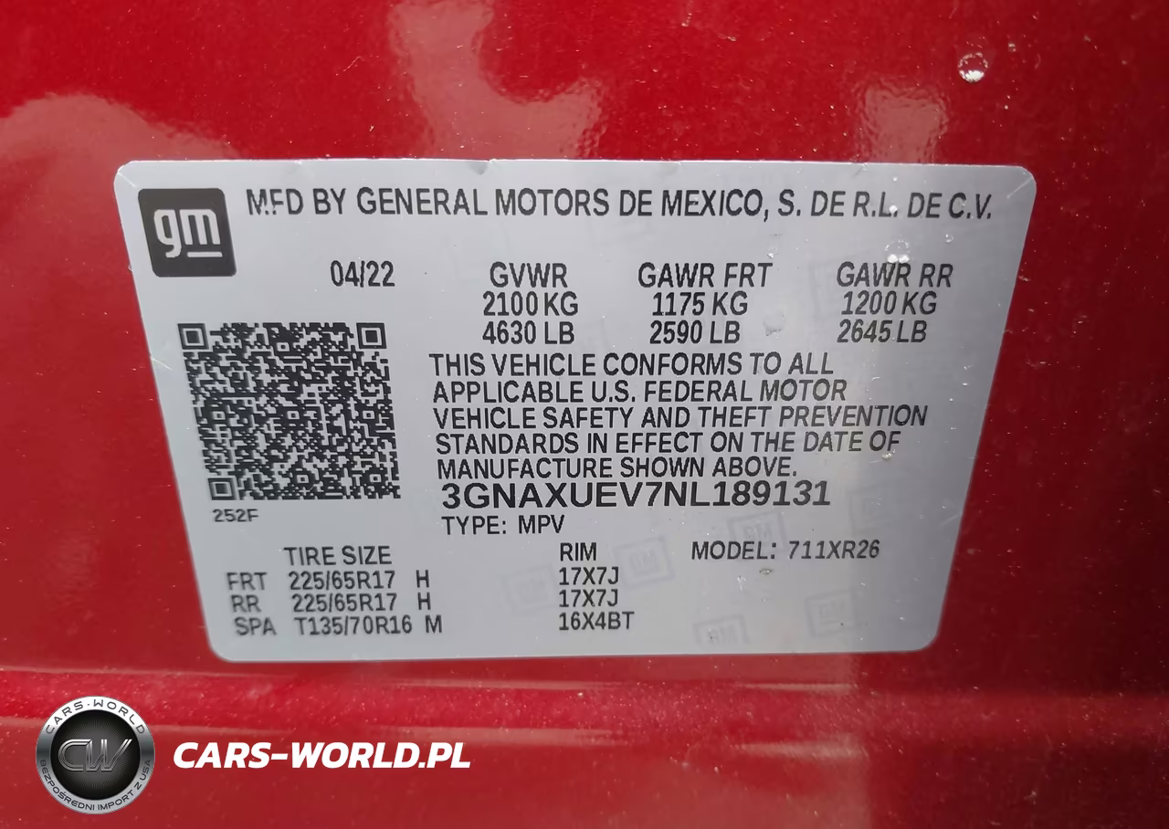 2022 Chevrolet Equinox Awd Lt VIN:3GNAXUEV7NL189131 - 9