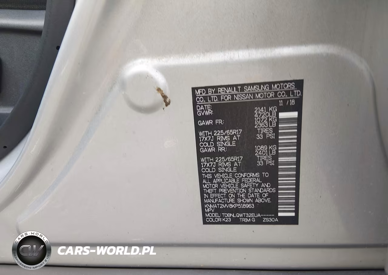 2019 Nissan Rogue Sv VIN:KNMAT2MV8KP518963 - 9