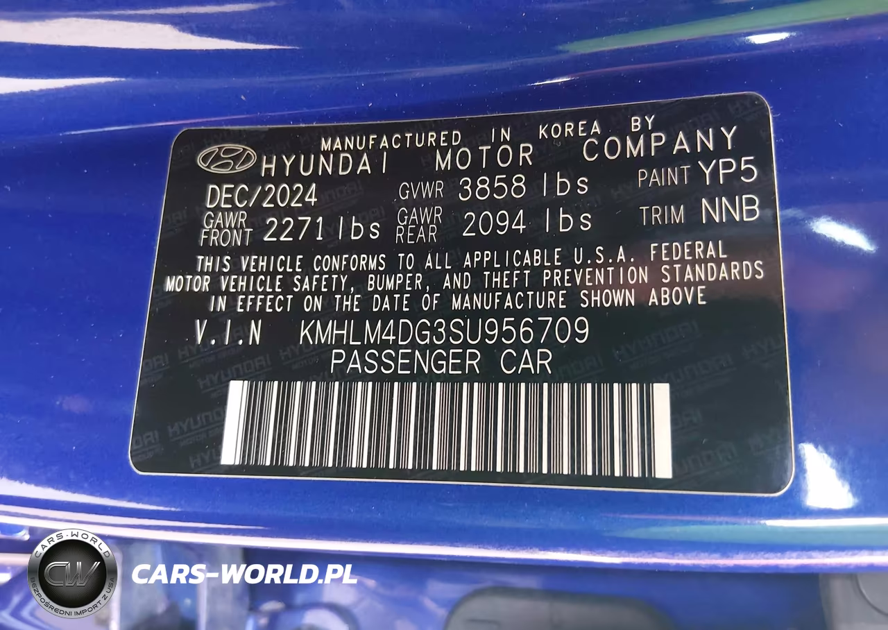 2025 Hyundai Elantra Sel Sport VIN:KMHLM4DG3SU956709 - 9