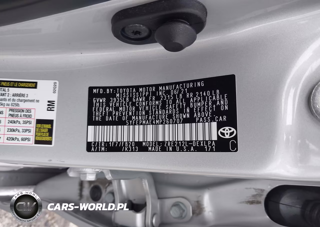 2021 Toyota Corolla Le VIN:5YFEPMAE4MP260707 - 9