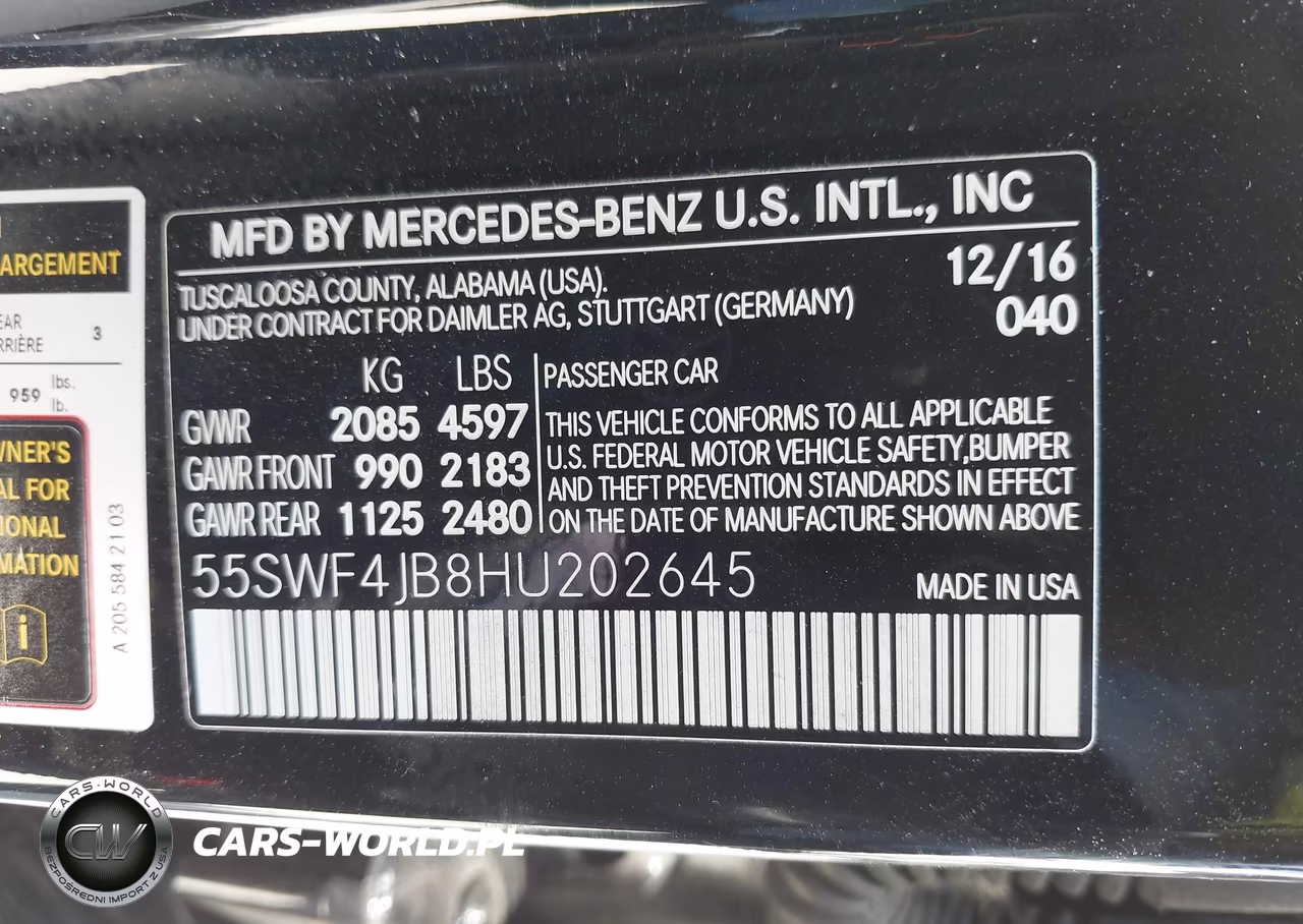 2017 Mercedes-Benz C 300 Sport VIN:55SWF4JB8HU202645 - 9