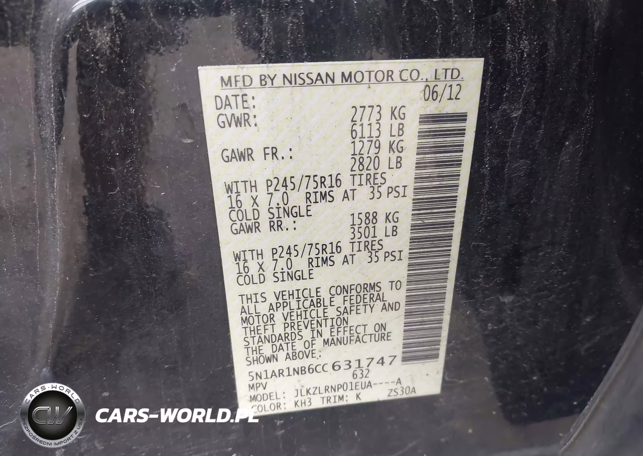 2012 Nissan Pathfinder S VIN:5N1AR1NB6CC631747 - 9