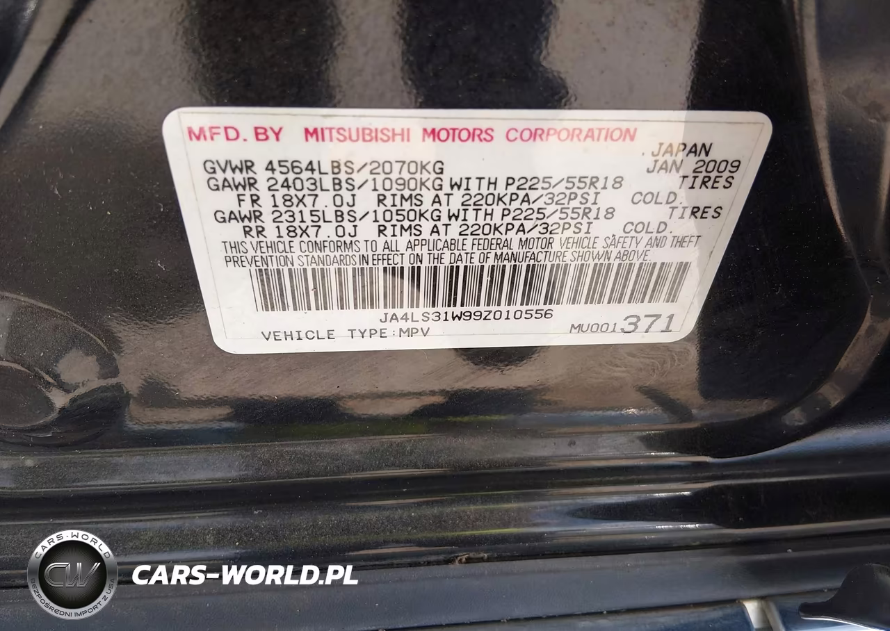 2009 Mitsubishi Outlander Se VIN:JA4LS31W99Z010556 - 9