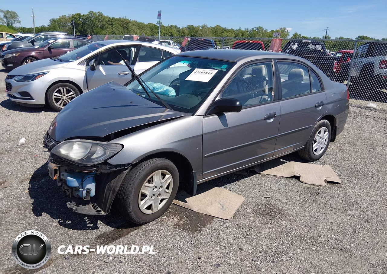 2005 Honda Civic Vp VIN:1HGES16345L001473 - 2
