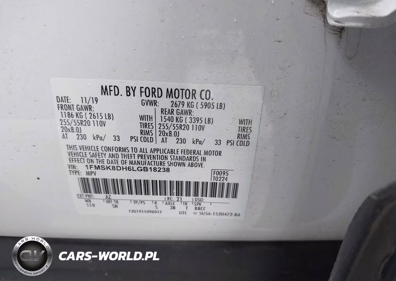2020 Ford Explorer Xlt VIN:1FMSK8DH6LGB18238 - 9