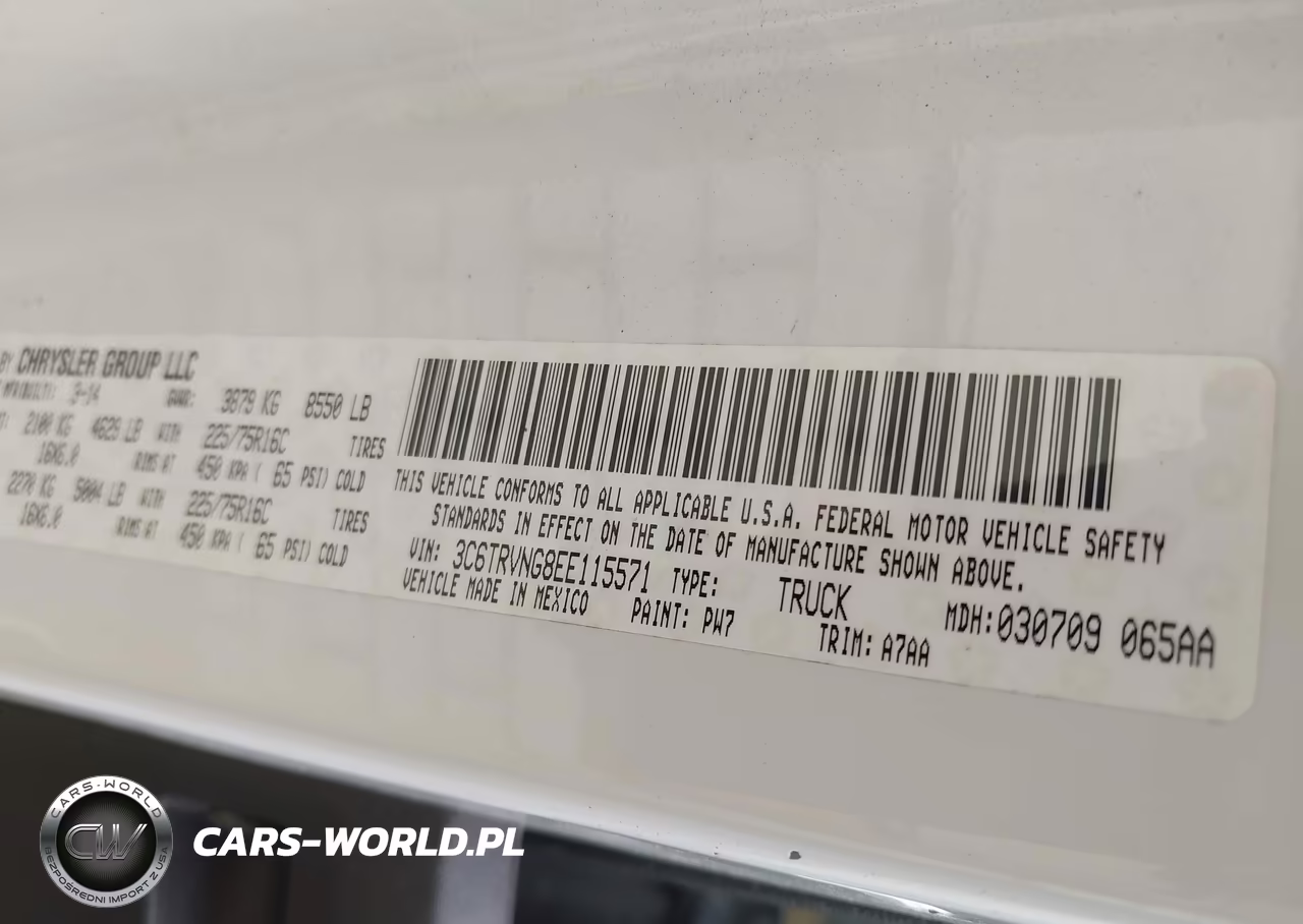 2014 Ram Promaster 1500 Low Roof VIN:3C6TRVNG8EE115571 - 9
