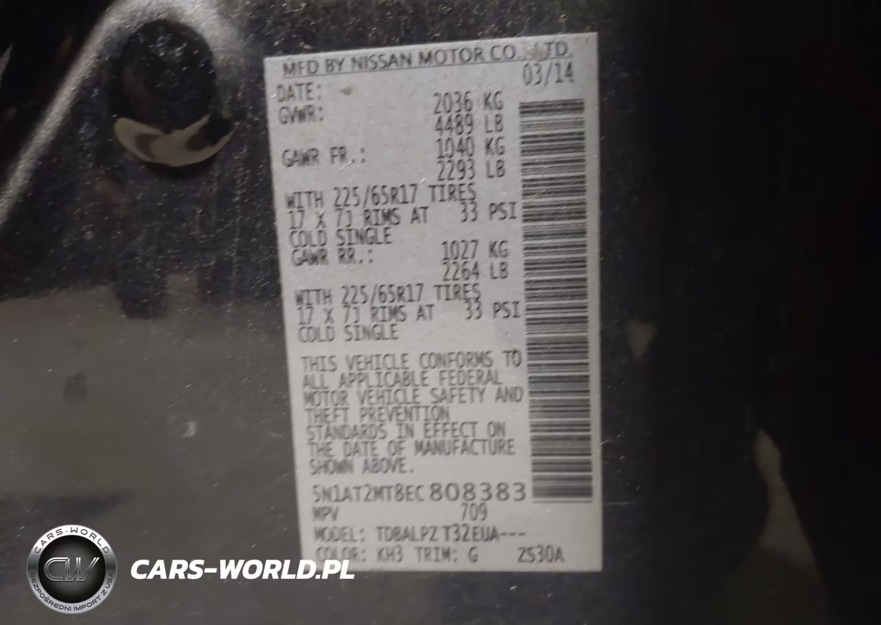 2014 Nissan Rogue S VIN:5N1AT2MT8EC808383 - 9