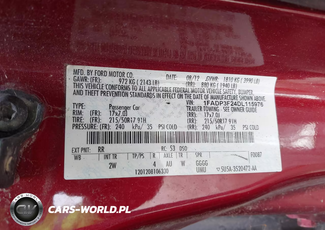 2013 Ford Focus Se VIN:1FADP3F24DL115976 - 9