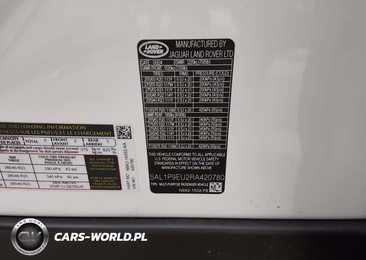 2024 Land Rover Range Rover Sport Se VIN:SAL1P9EU2RA420780 - 9