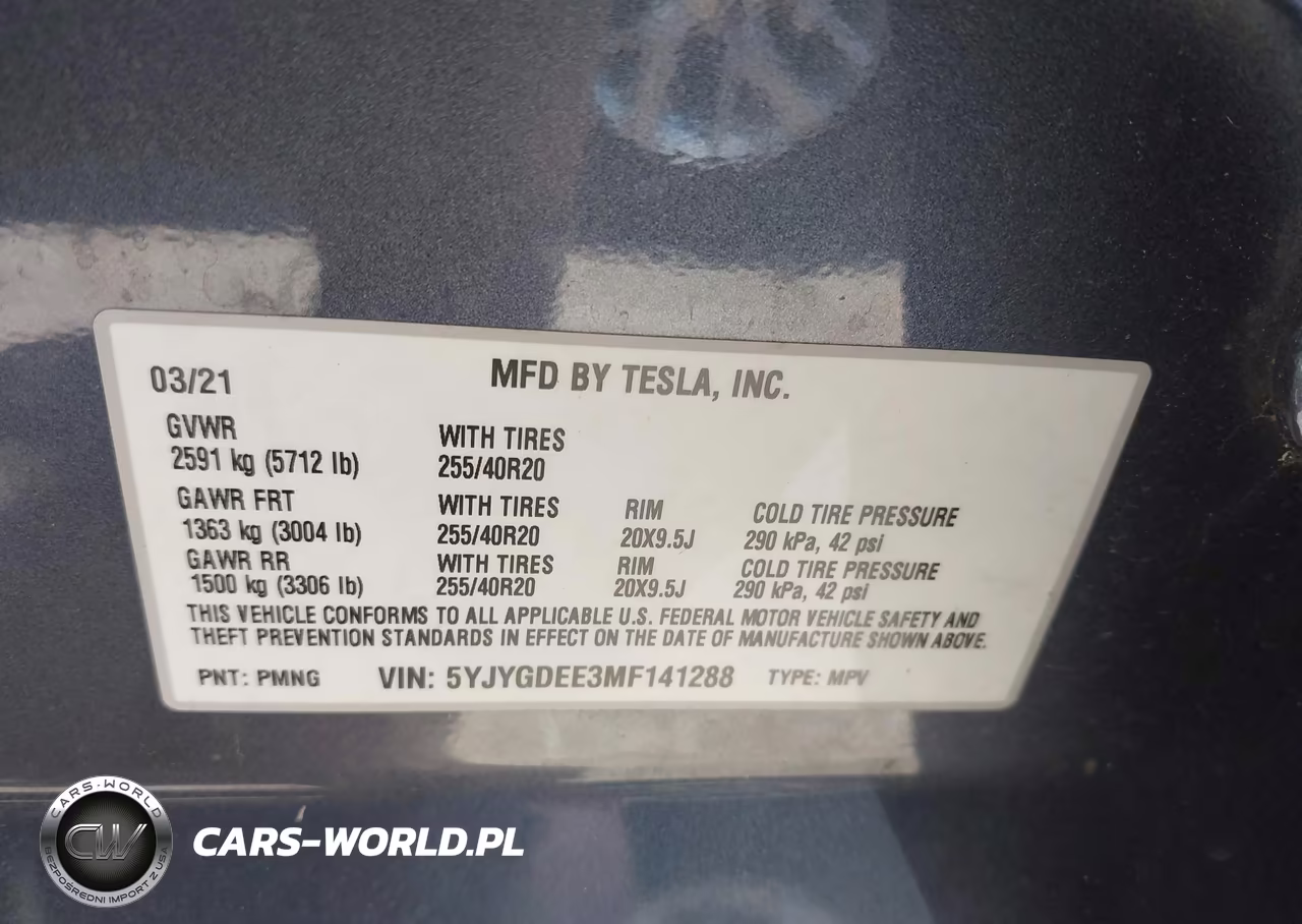 2021 Tesla Model Y Long Range Dual Motor All-Wheel Drive VIN:5YJYGDEE3MF141288 - 9