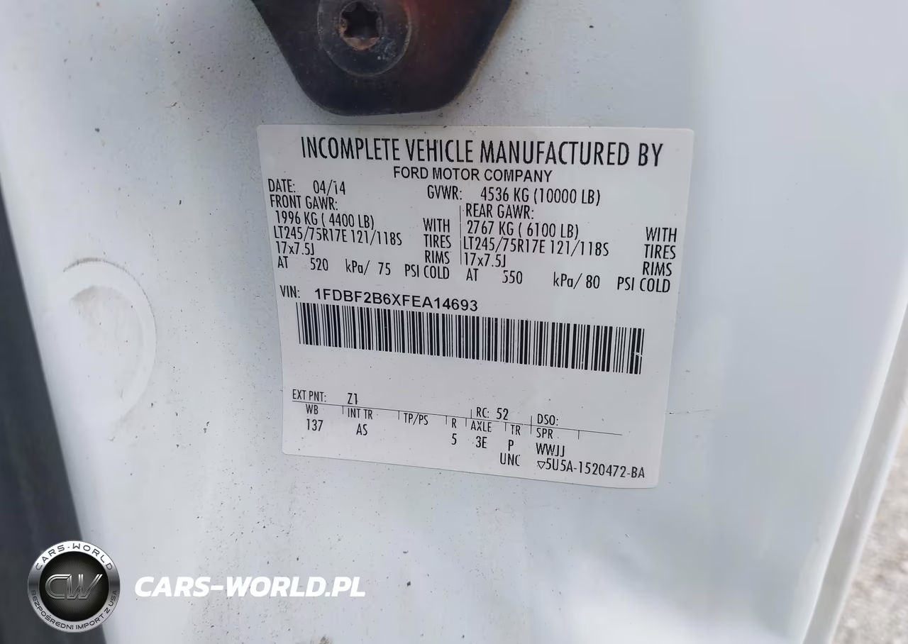 2015 Ford F-250 Xl VIN:1FDBF2B6XFEA14693 - 9