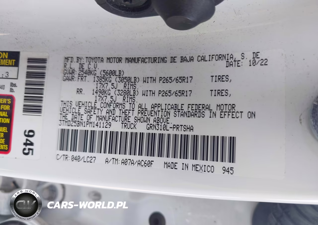 2023 Toyota Tacoma Trd Sport VIN:3TMDZ5BN1PM141129 - 9
