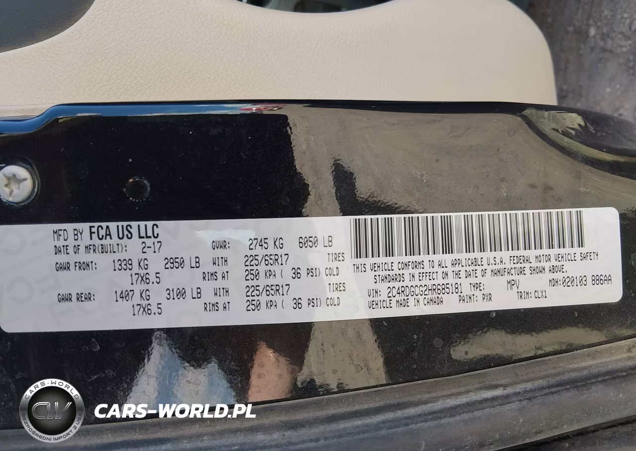 2017 Dodge Grand Caravan Sxt VIN:2C4RDGCG2HR685181 - 9