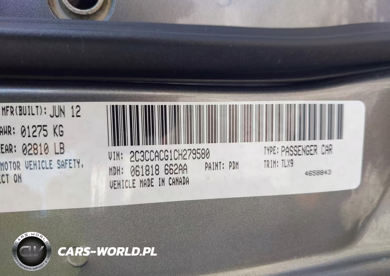 2012 Chrysler 300 Limited VIN:2C3CCACG1CH279580 - 9