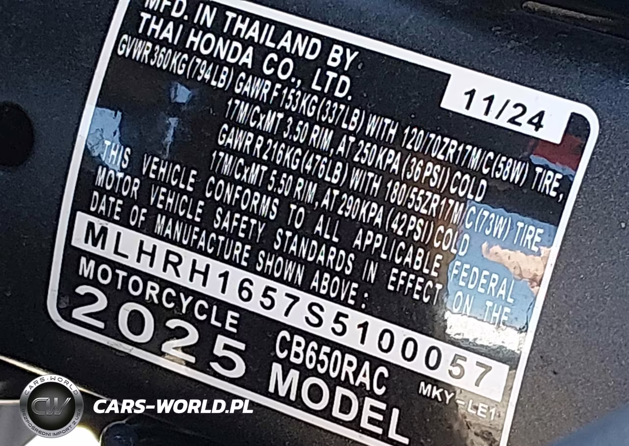 2025 Honda Cb650 R VIN:MLHRH1657S5100057 - 10