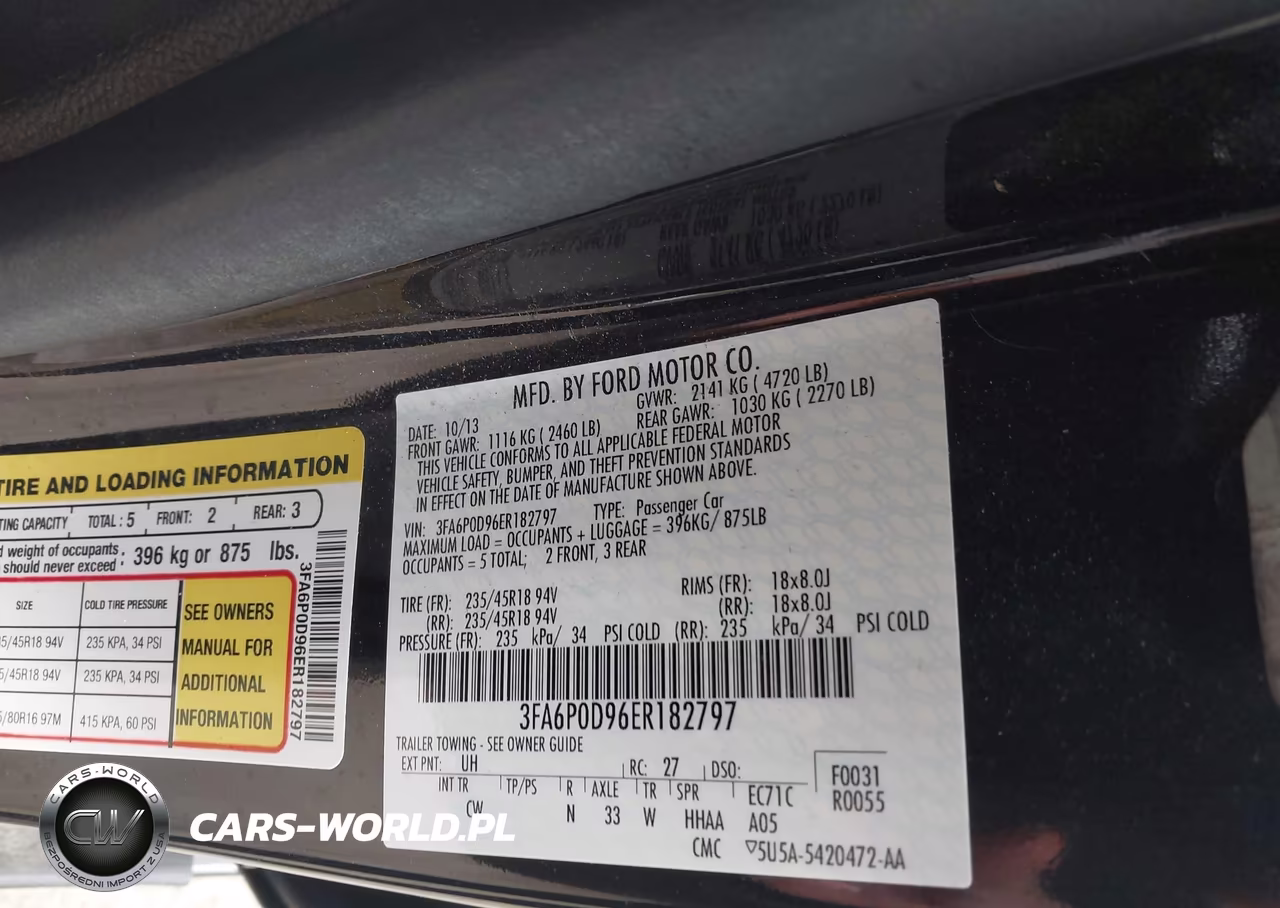 2014 Ford Fusion Titanium VIN:3FA6P0D96ER182797 - 9