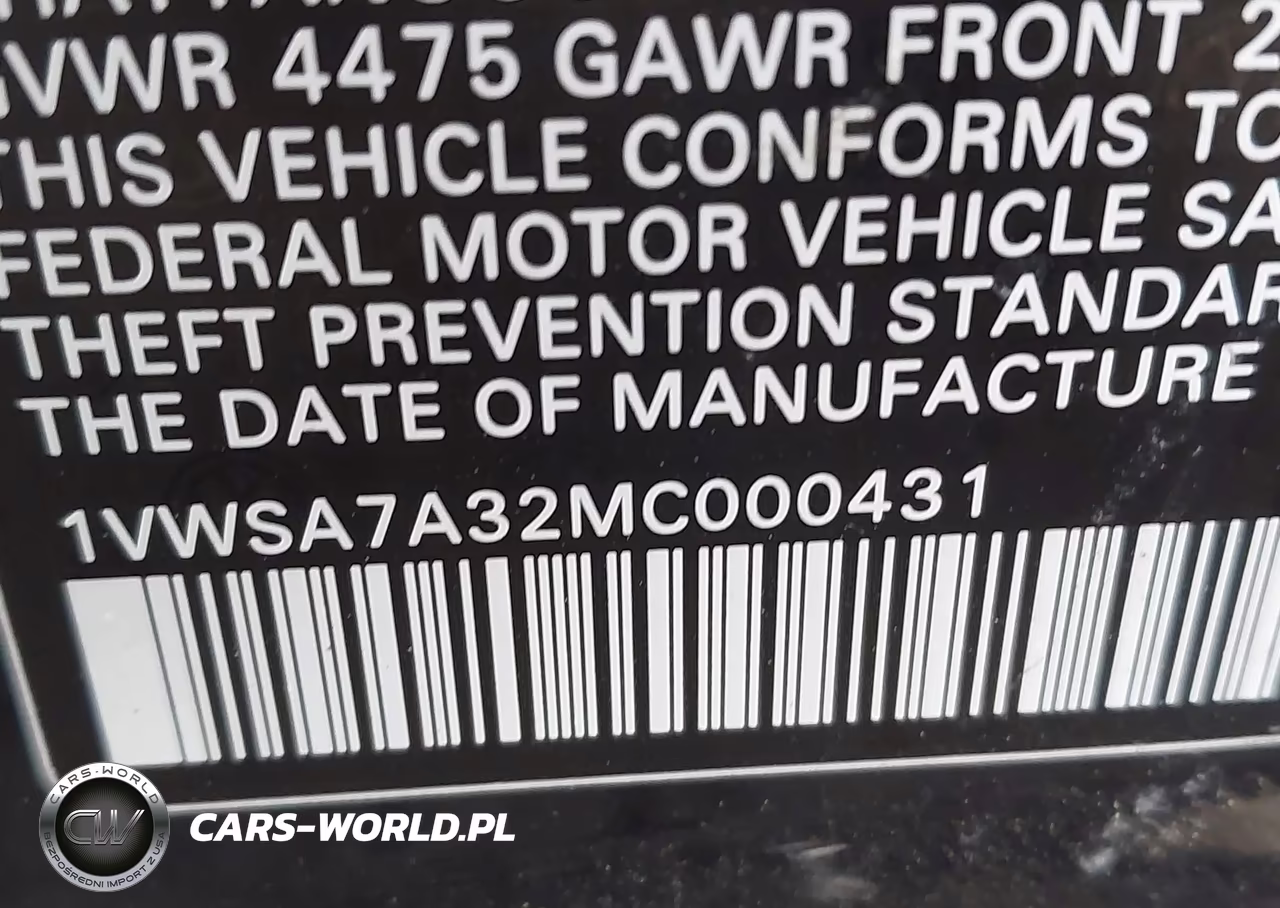 2021 Volkswagen Passat Se VIN:1VWSA7A32MC000431 - 9