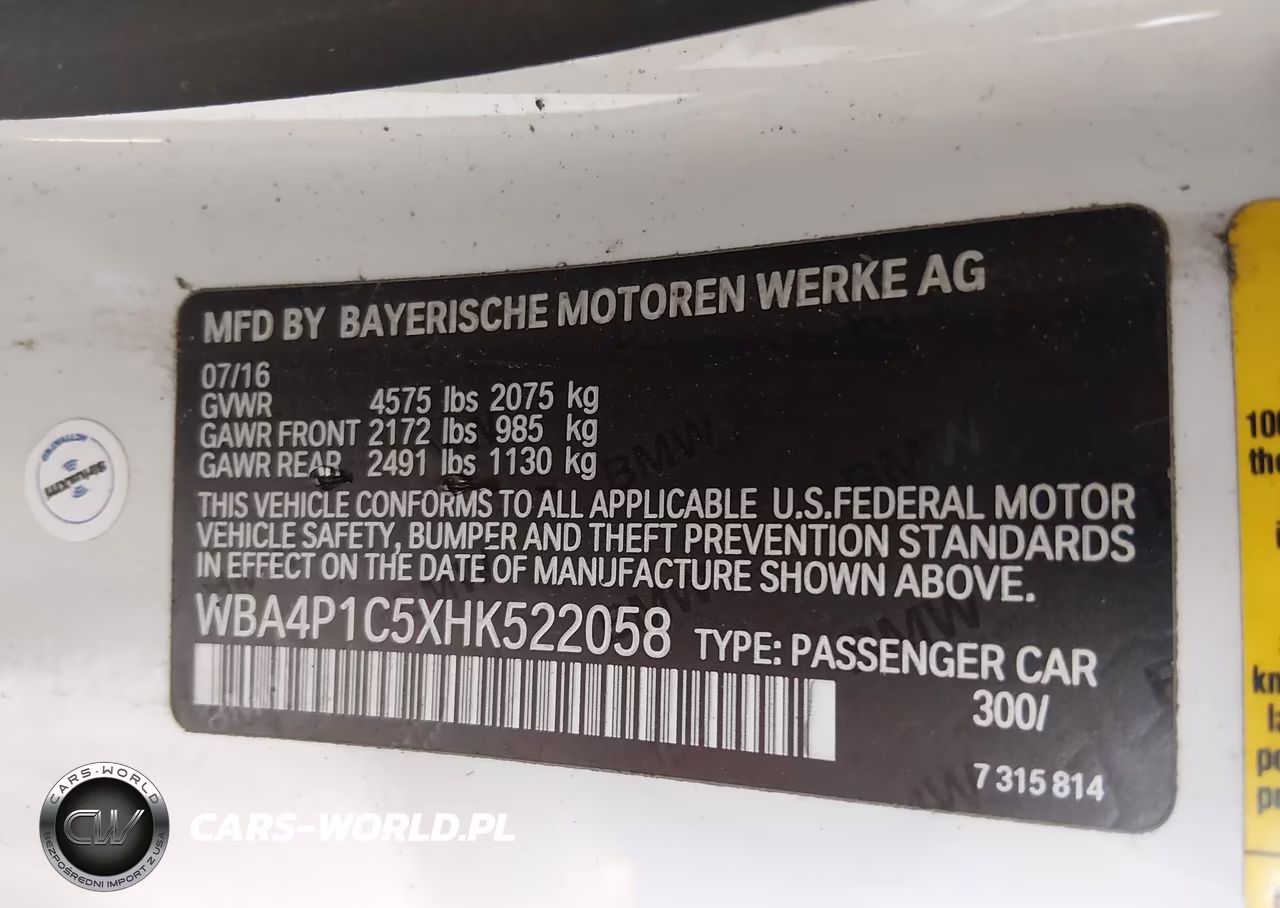 2017 BMW 440I VIN:WBA4P1C5XHK522058 - 9